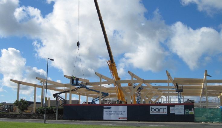New Tesco store building work progressing fast