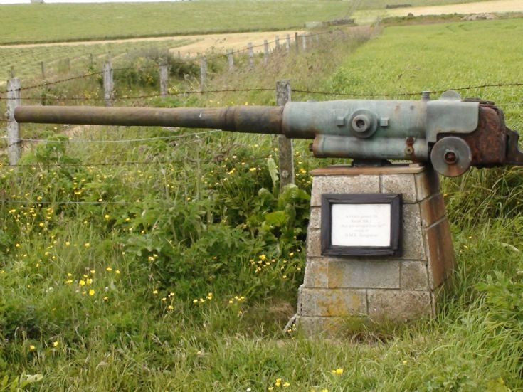 HMS Hampshire gun at Marwick Head
