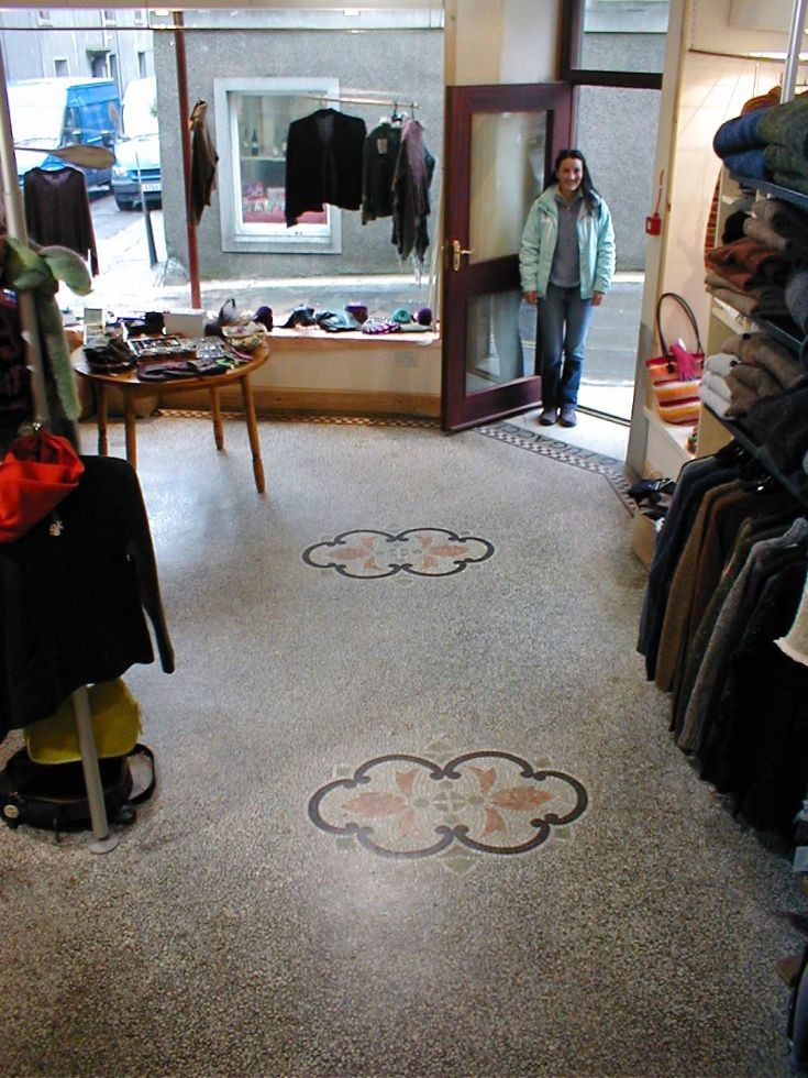 Floor inside the Soda Fountain, Stromness