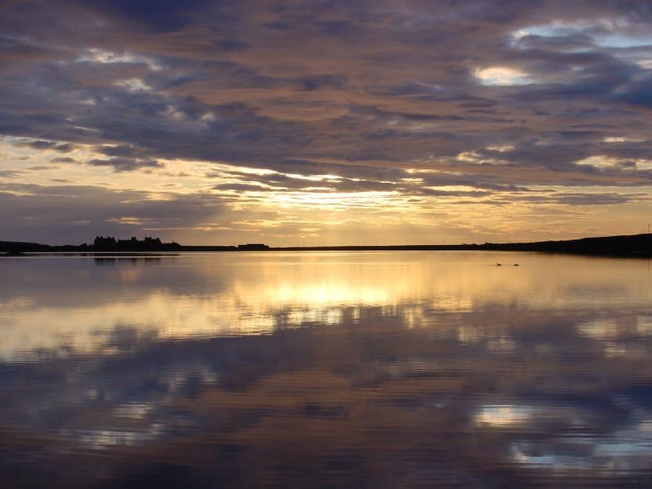 Sunset at Loch of Skaill