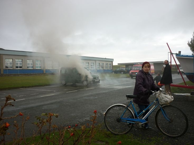 Car Fire in Shapinsay!