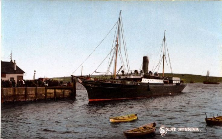 Passenger cargo vessel.