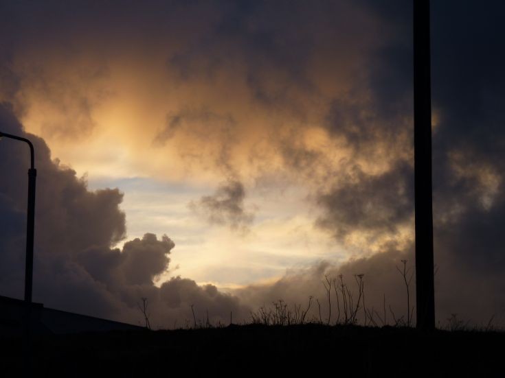 Night sky over Pierowall