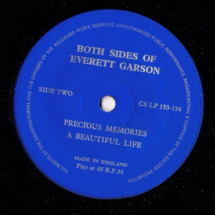 Both sides of Everett Garson (side 2)