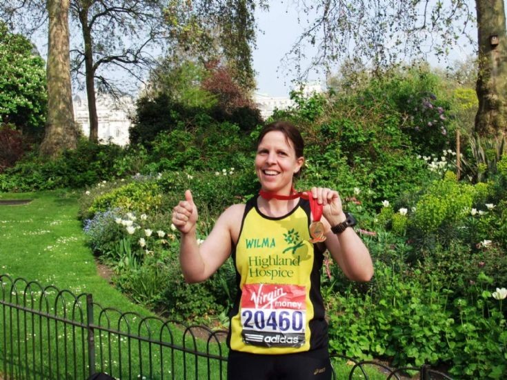 Wilma Leslie runs London Marathon