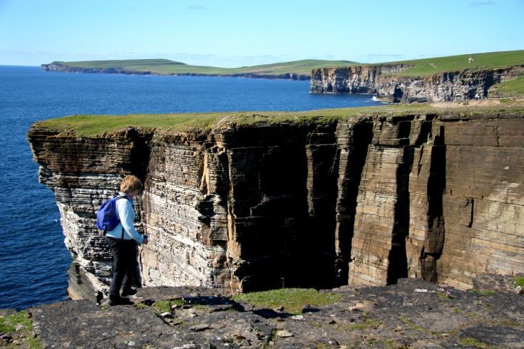 Cliffwalking on Westray