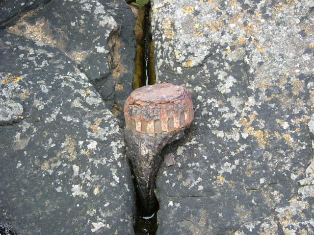 Wartime debris on Swona