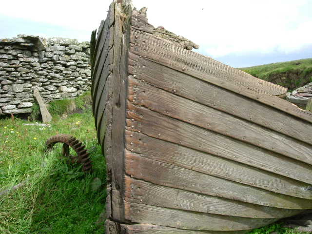 Old barge on Swona
