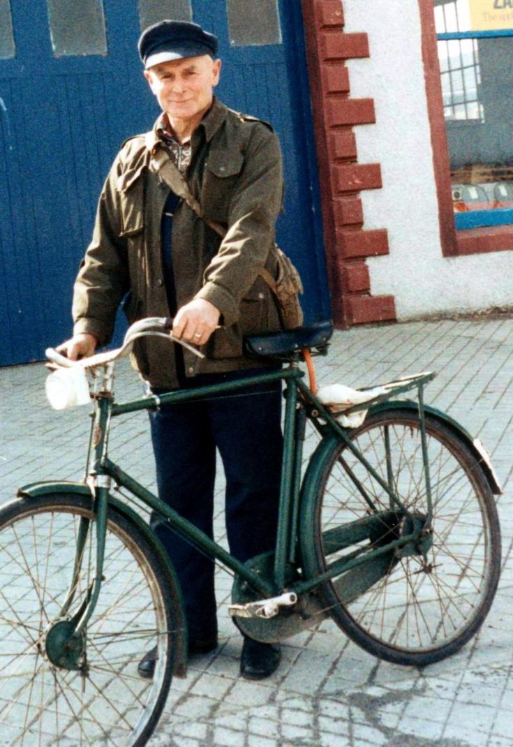 Walter Ross outside St Clair's Emporium