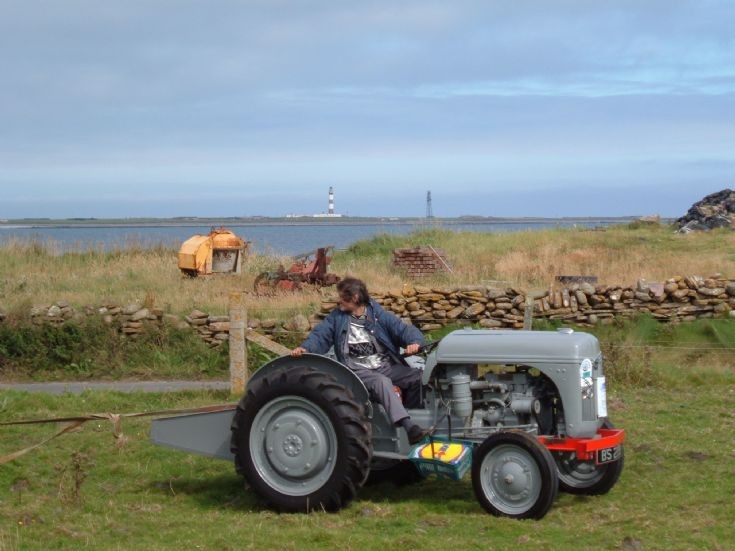Vintage machinery in North Ronaldsay