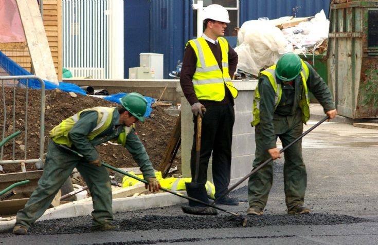 Some road workers