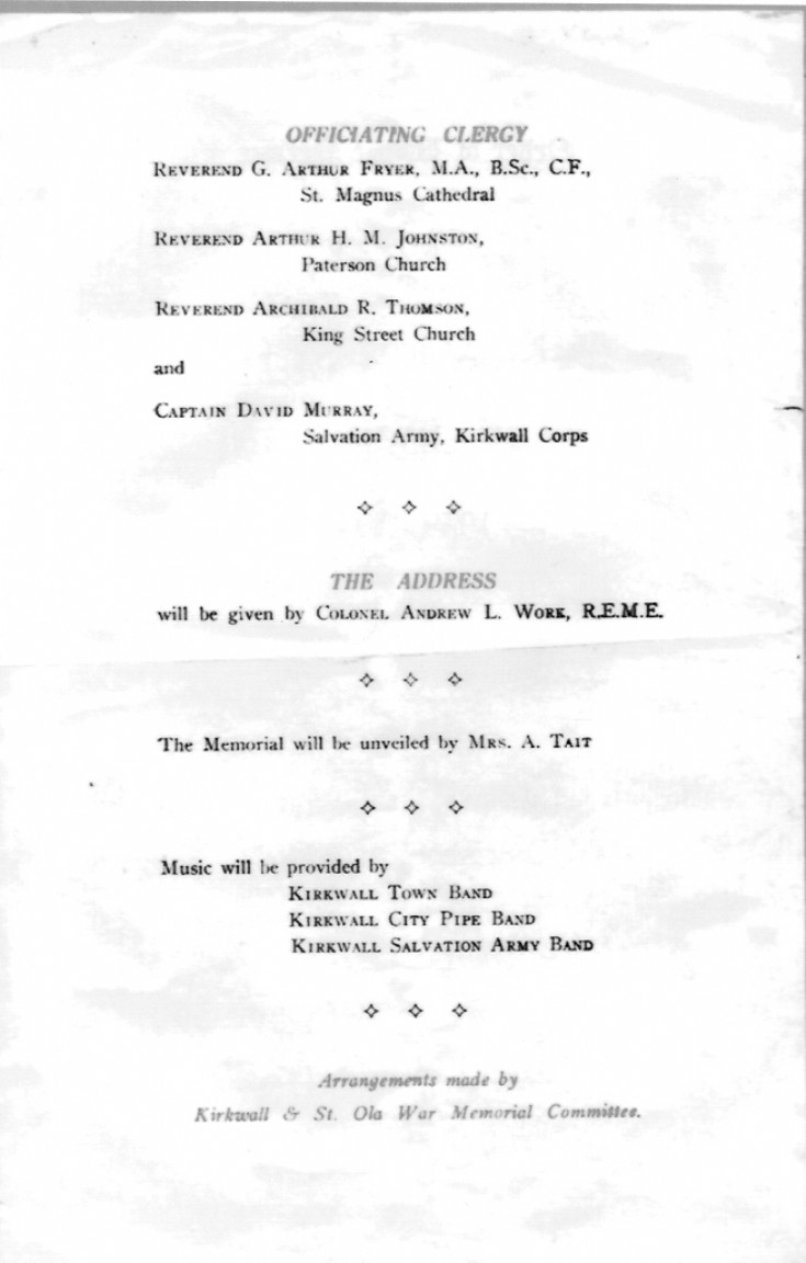 War Memorial Service 1954, 2 of 2