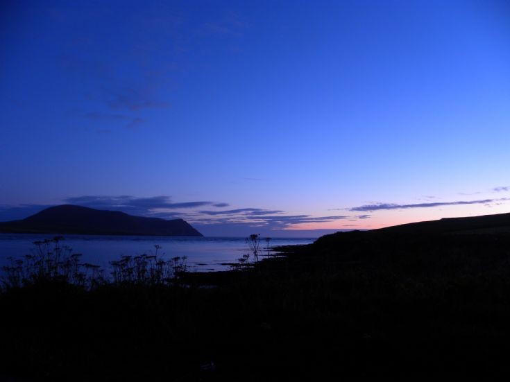 Hoy Sound on a fine calm night