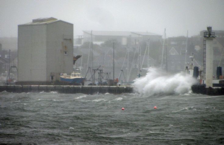 Kirkwall Pier in summer