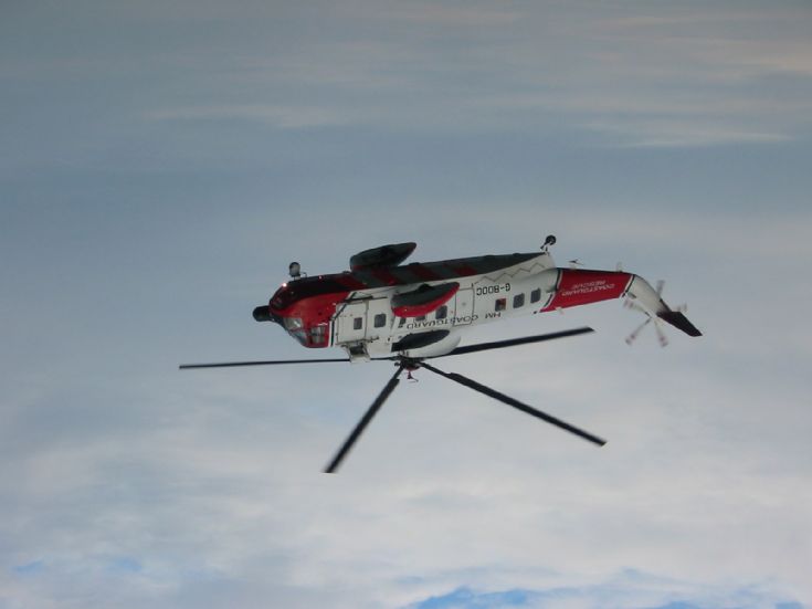 Coastguard helicopter