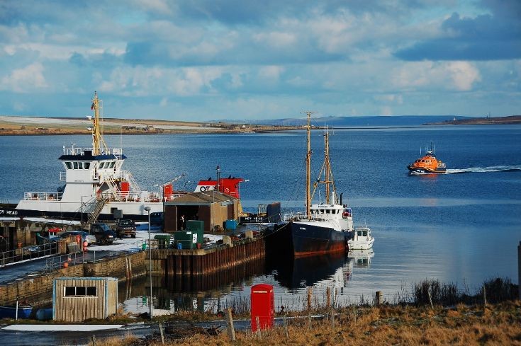 Longhope pier, the morning after the night before