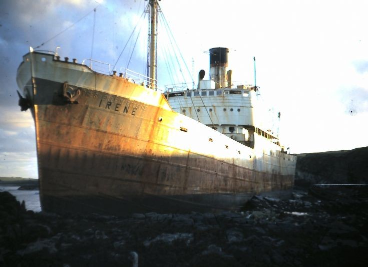The Irene ashore