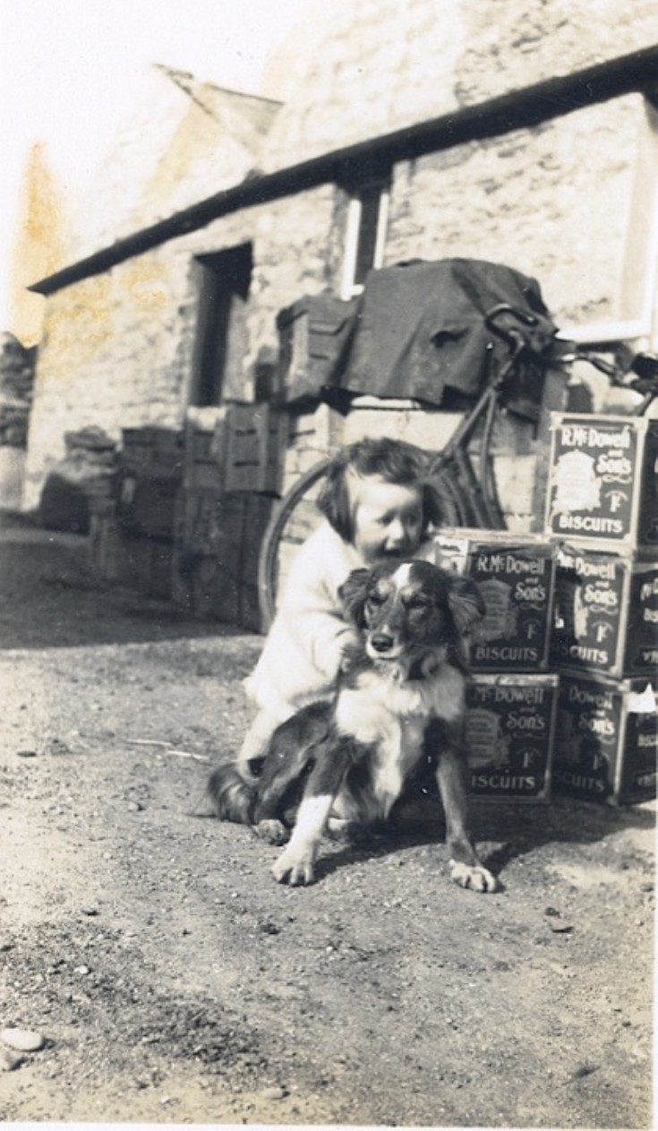 Sheila Braggins (nee Stuart) at Lochend