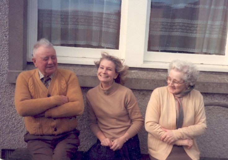 Bill Sinclair, Sheila Braggins and Edith Stuart