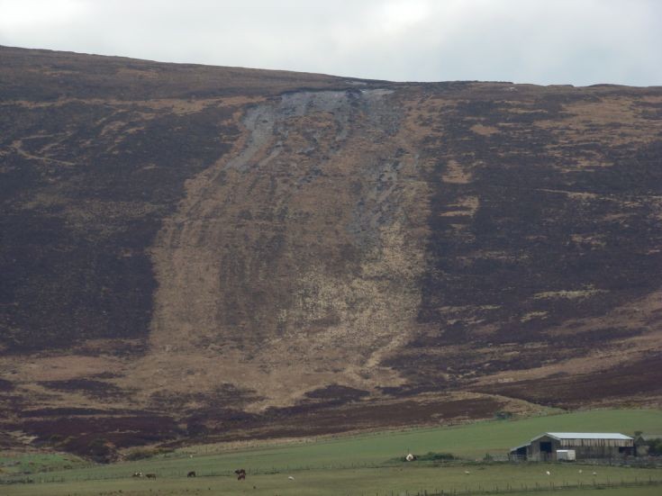 Landslide area - South Rusky Hill, Orphir