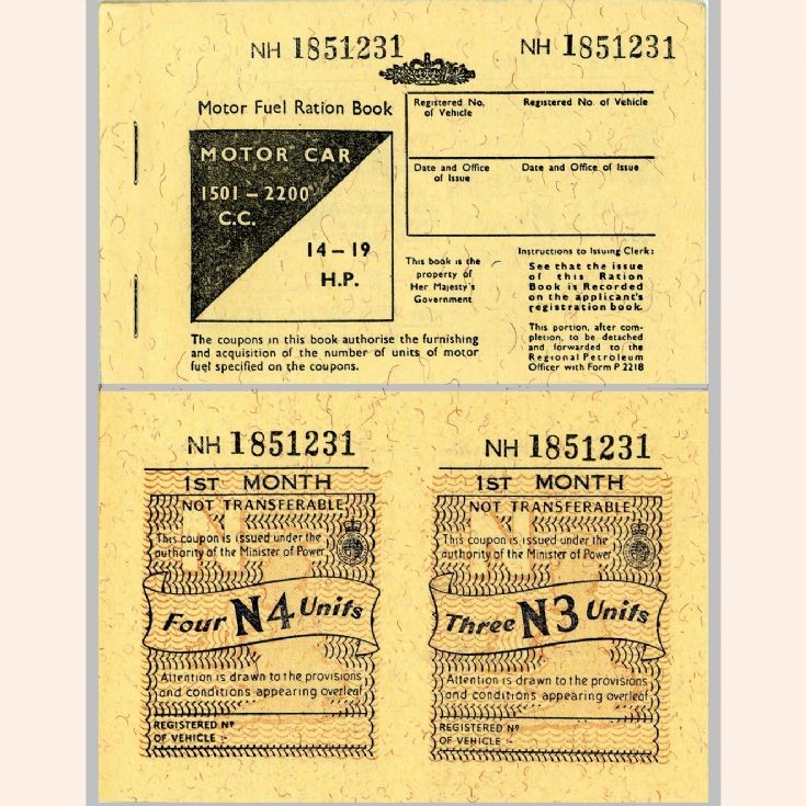 Motor Fuel Ration Book, 1973