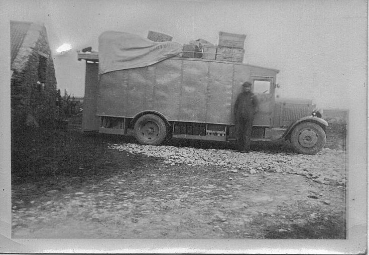 Bill Leslie with Quoyburray van