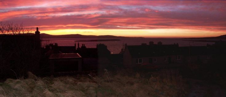 Fiery sky