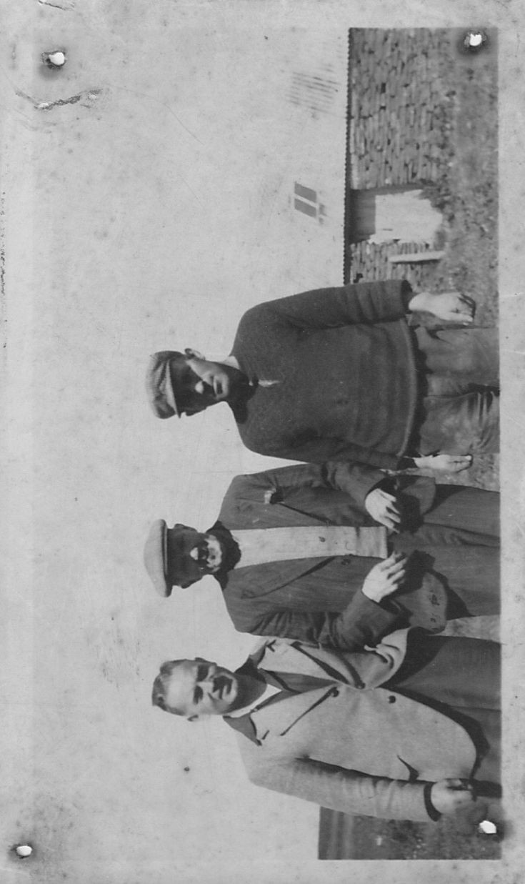 Bill Jolly, Mr Seatter with one of his sons, Billo