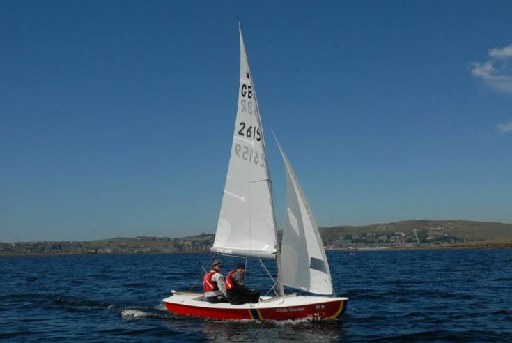Still Game under sail at Stromness