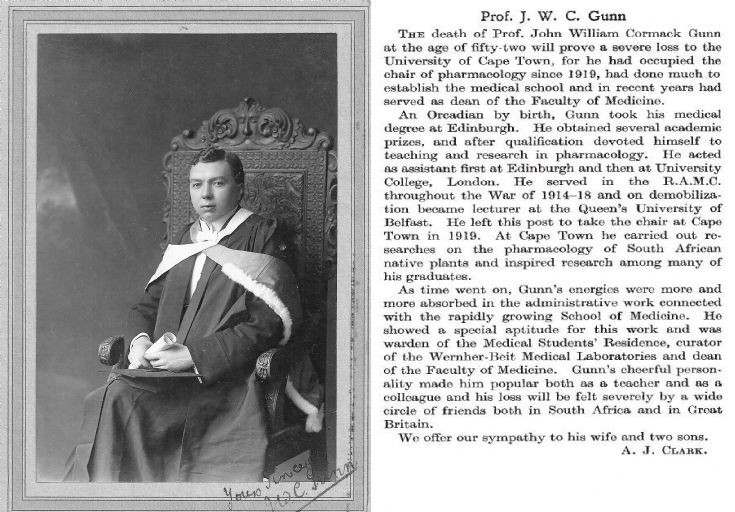 Prof. John William Cormack Gunn