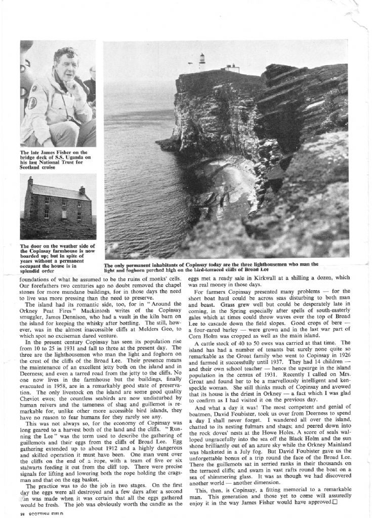 Copinsay- the James Fisher Island 3/3