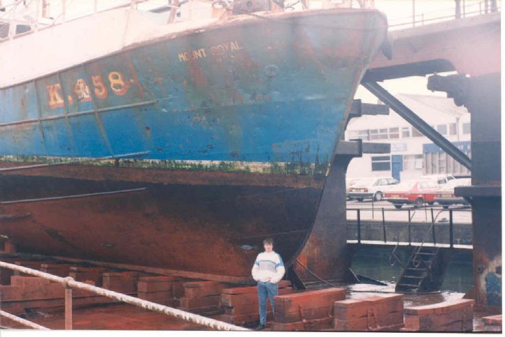 Mount Royal in drydock