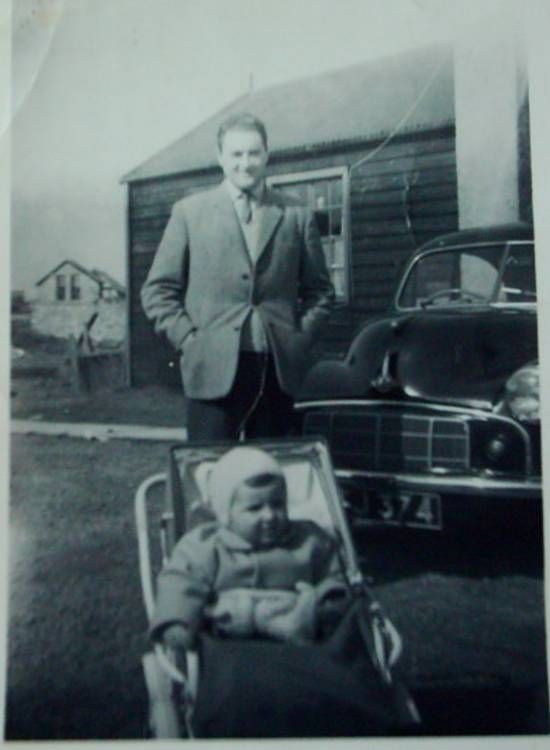 Charlie and Eoin Millar at rear of old Legion