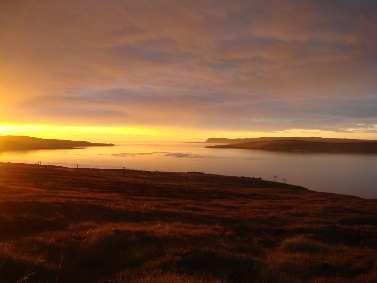 Looking across Burra Sound