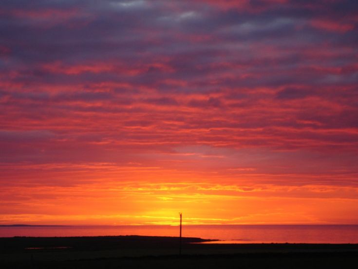 Sunset over the North Sound