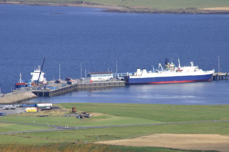 Hatston Pier from Wideford Hill
