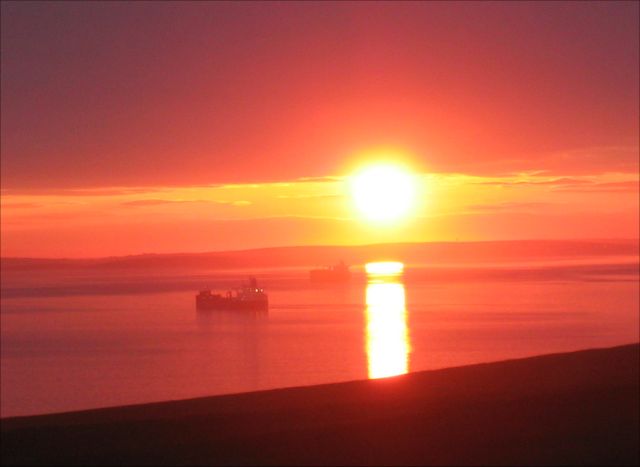 Winter sunset from Holm