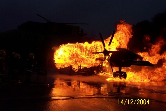 Fire Practice at Kirkwall Airport