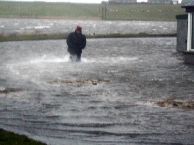 Holm Village flooded