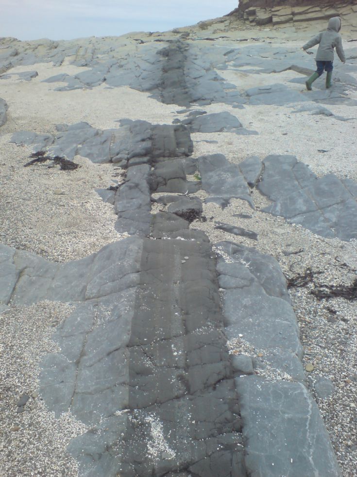 Rock seam in Birsay