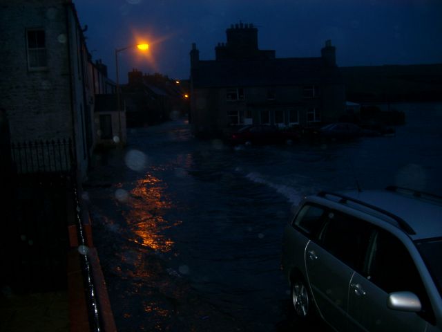 Front Road in SMH, flooded