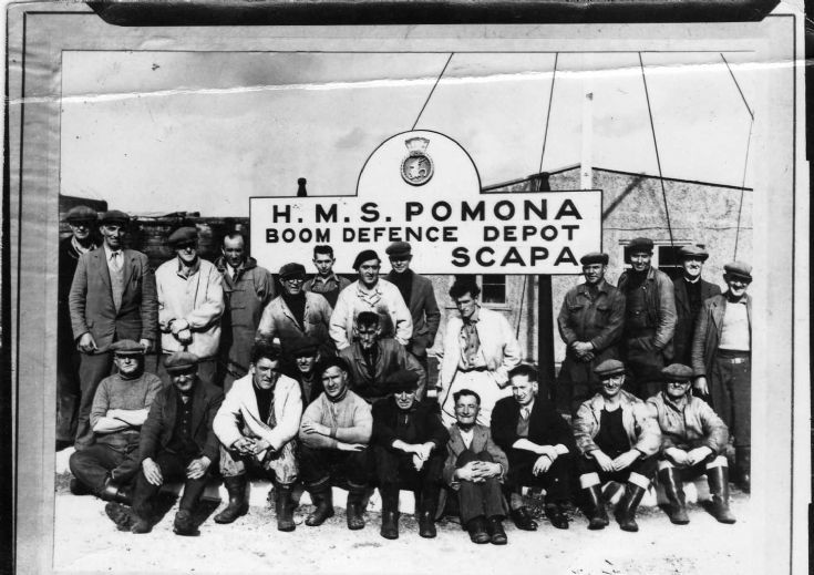 Workers at Lyness Naval Base