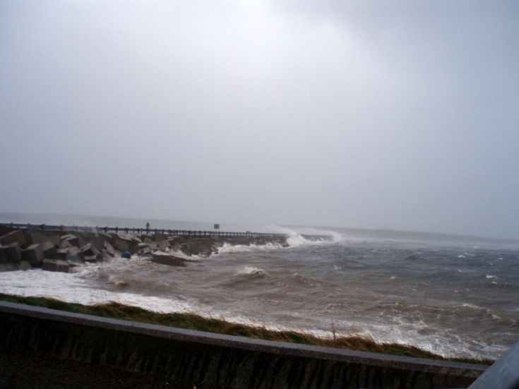 Number 1 barrier in stormy weather