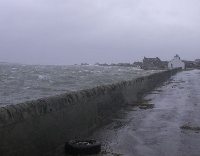 Westray after January's storm, 2