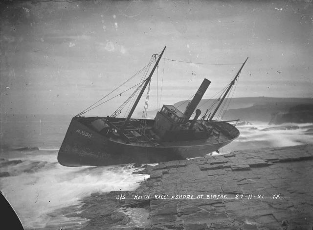 Keith Hall ashore