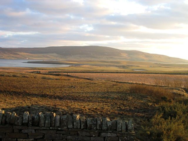 Feb 2005, looking towards Rousay from Evie
