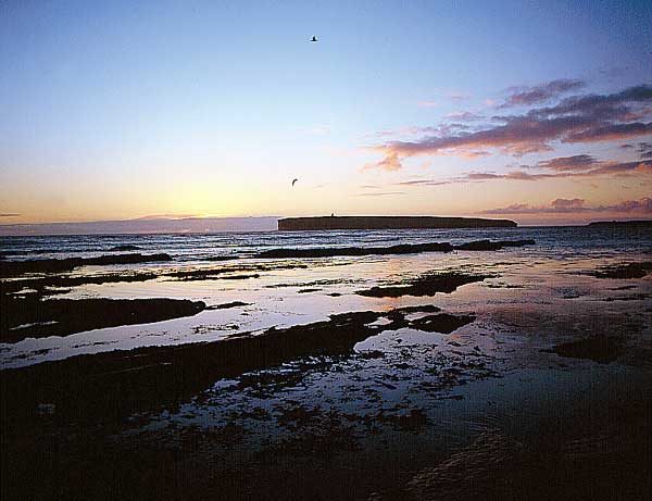 Sunset over somewhere.