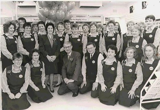 Woolworths Staff after shop refurbishment