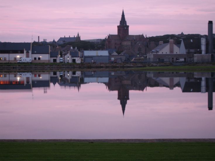 Kirkwall at sunset