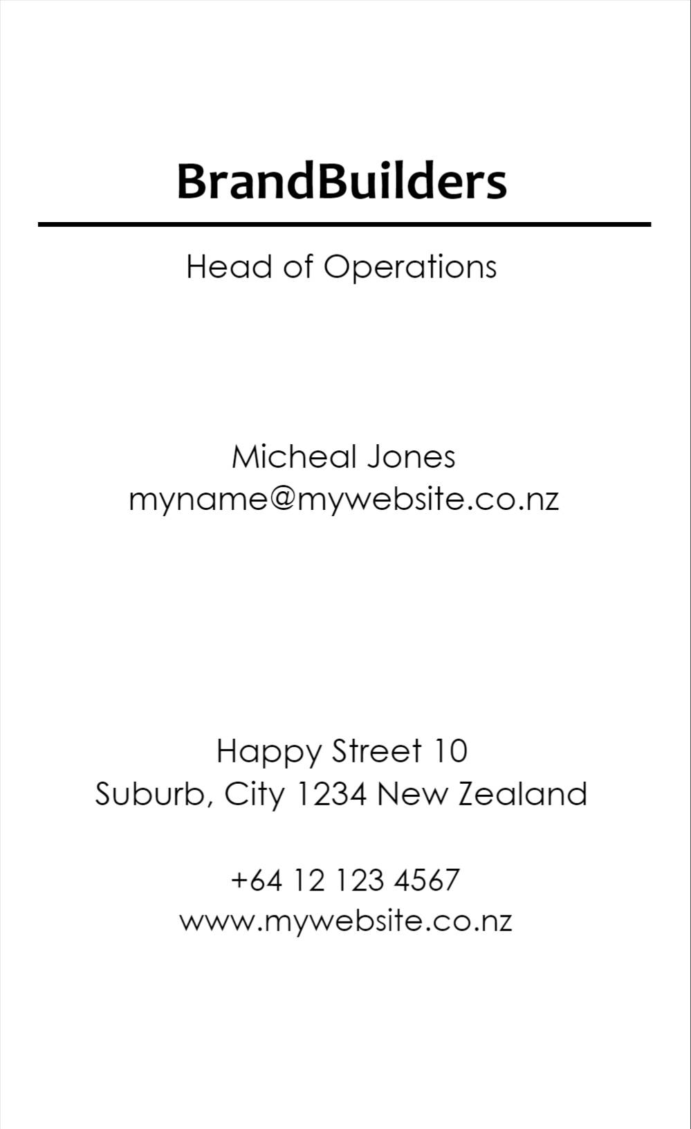 Business Cards Standard Happyprinting.co.nz